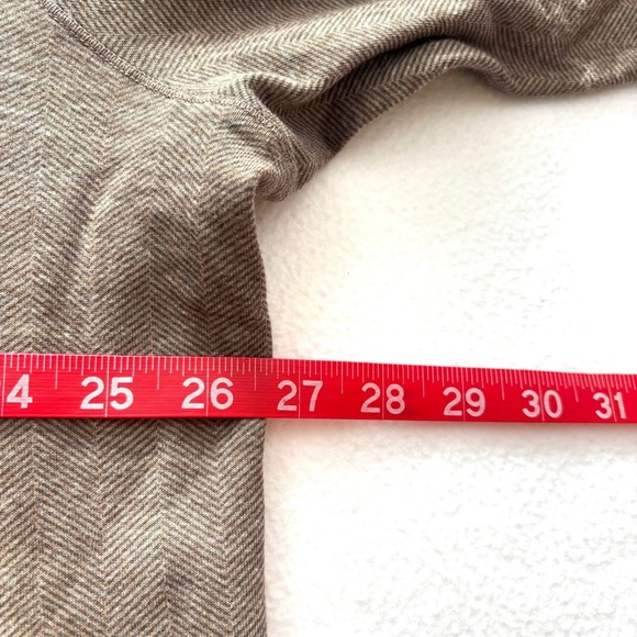 NWT Tahari Brown Viscose Textured Crop 3/4 Zip Long Sleeve Pullover Top (XXL) - Picture 15 of 16